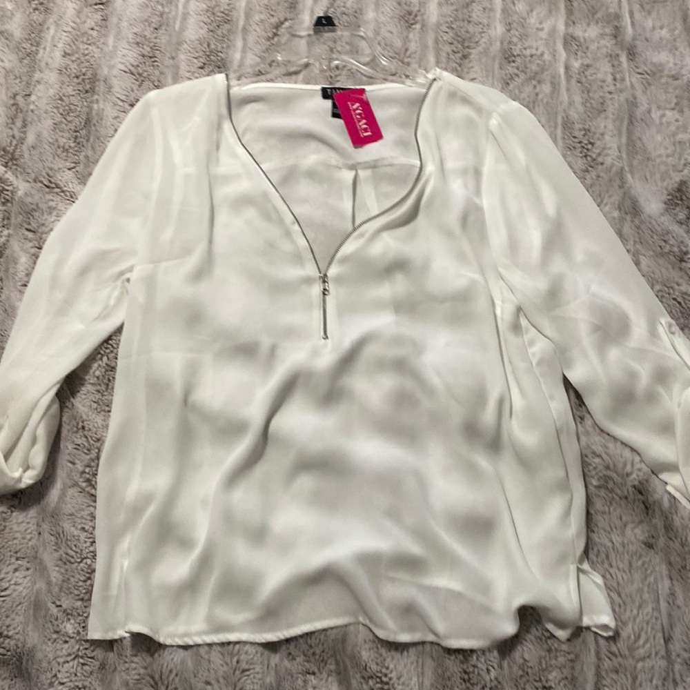 White Businesswear Top